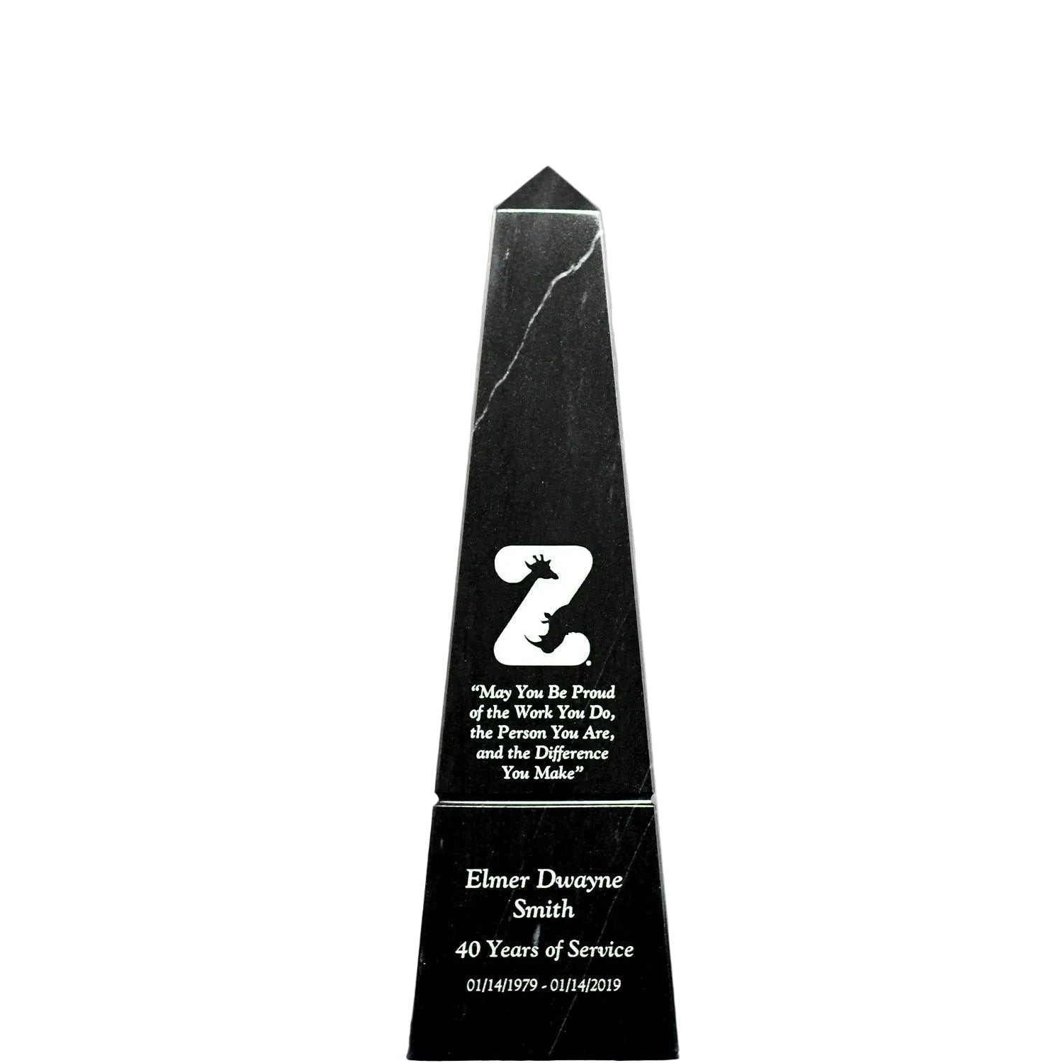 Black Marble Obelisk