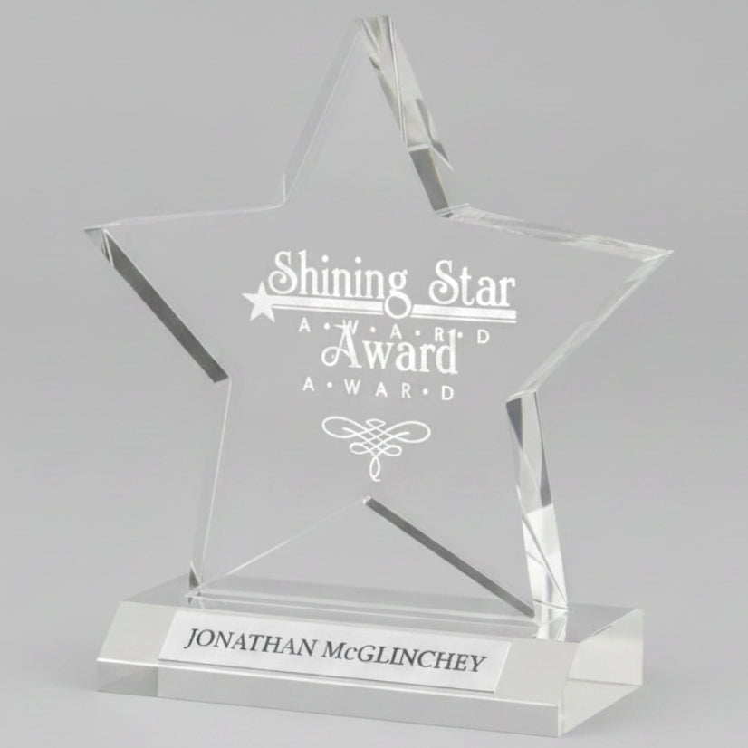 Acrylic Star on Base