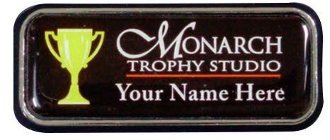 Epoxy Dome Name Badge with Frame