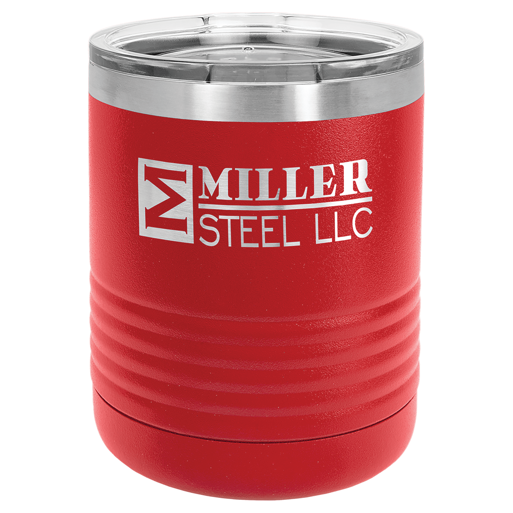 10 oz. Stainless Steel Vacuum Insulated Ringneck Tumbler with Clear Lid-LTM7101