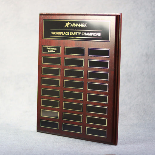 Perpetual Walnut Plaque with Magnetic Plates