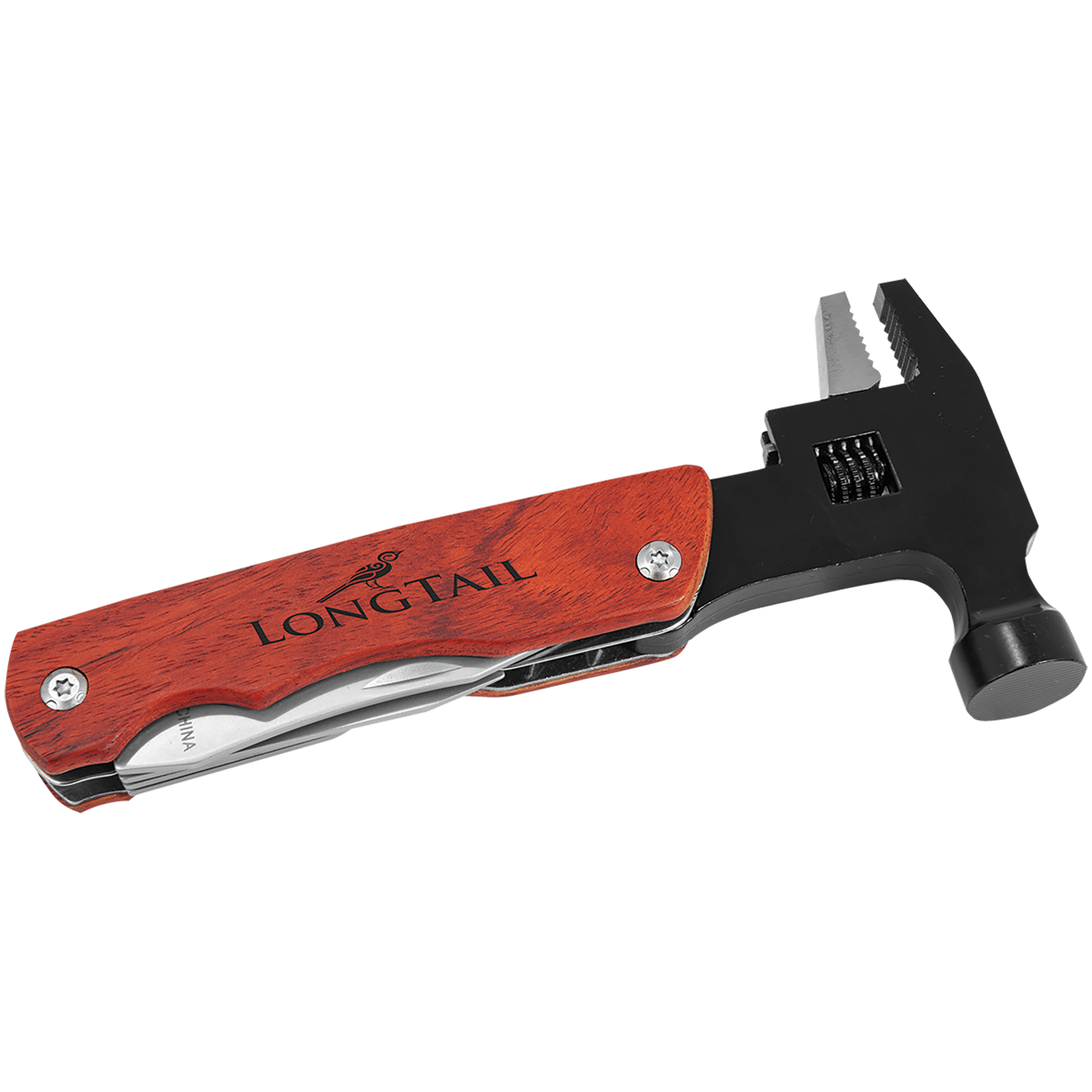 6 3/4" Hammer Multi-Tool with Wood Handle/Pouch - GFT043